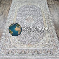 Иранский ковер Kashan lux 418 Серый